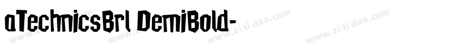 aTechnicsBrl DemiBold字体转换